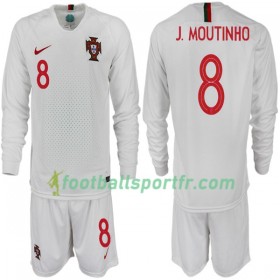 Tenue Portugal J. MOUTINHO 8 Enfant Extérieur Coupe du monde 2018 Maillot de Foot ML